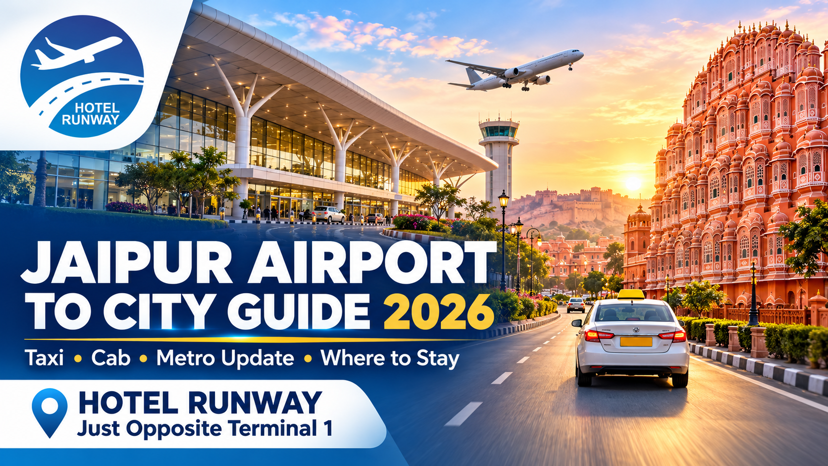 Jaipur Airport to city transport guide 2026 and Hotel Runway near Terminal 1